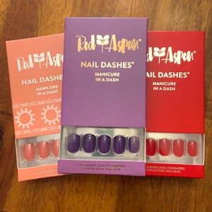 Red Aspen Love nail nashes 3 SETS!! BRAND NEW!